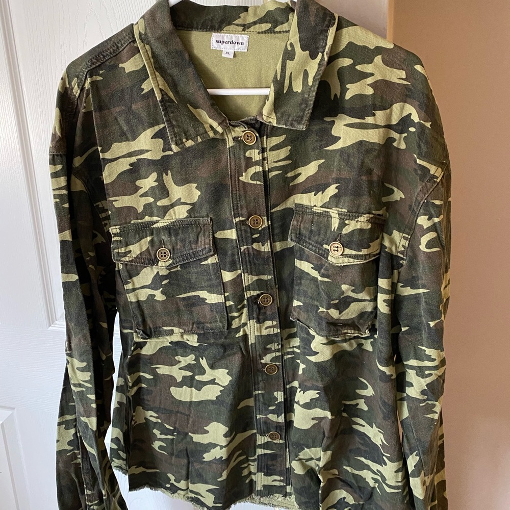 Super down Camo Utility Jacket